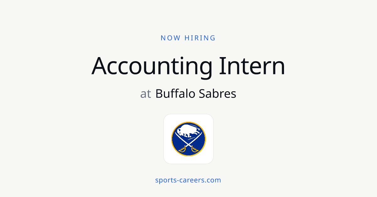 Accounting Intern - Buffalo Sabres | SportsCareers