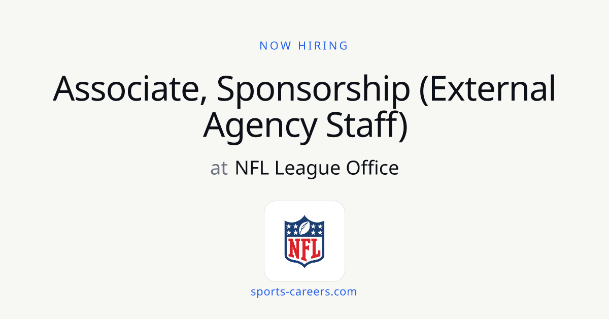 Associate, Sponsorship (External Agency Staff) - NFL League
