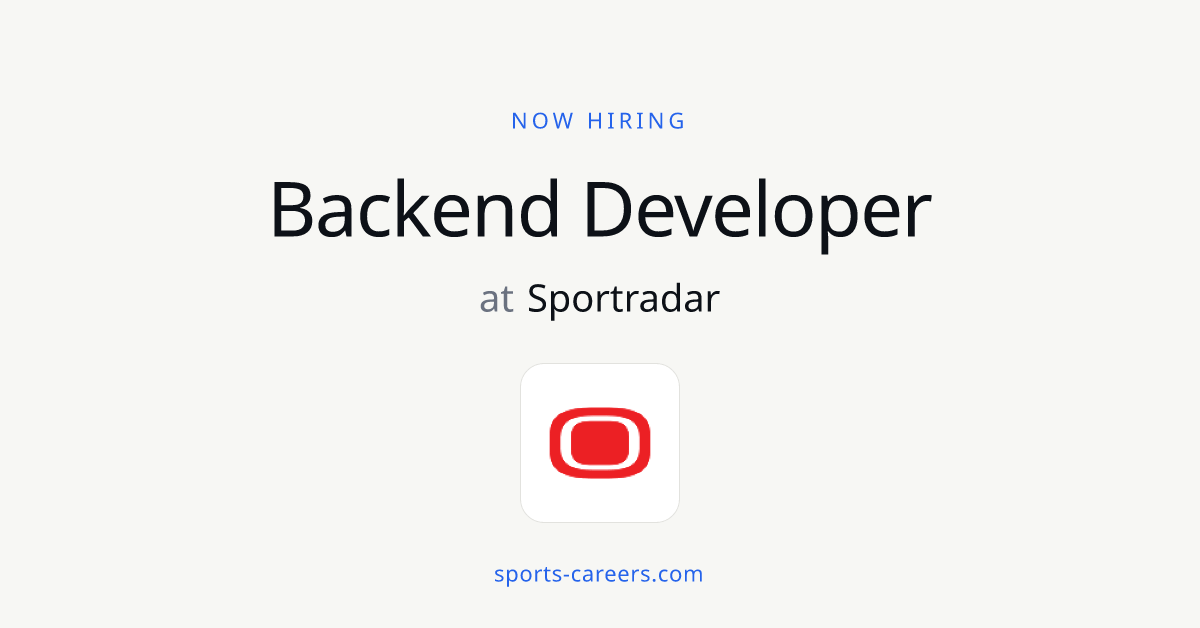 Backend Developer - Sportradar | SportsCareers