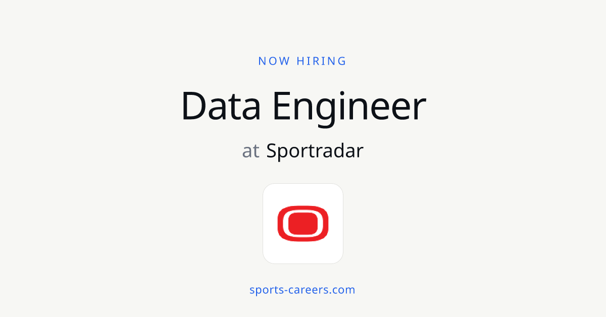 Data Engineer - Sportradar | SportsCareers