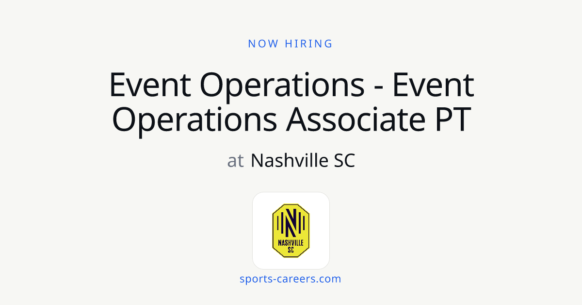 Event Operations - Event Operations Associate PT