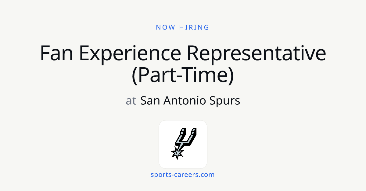 Fan Experience Representative (Part-Time) - San Antonio