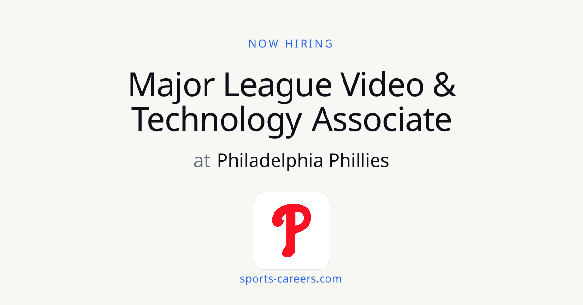 Major League Video & Technology Associate - Philadelphia