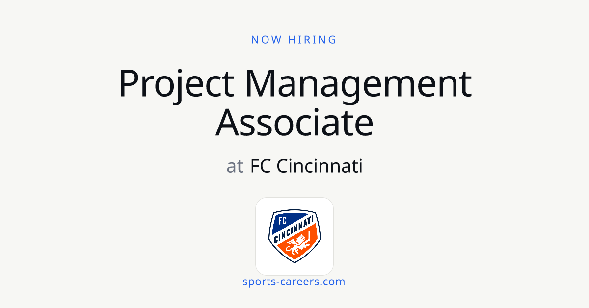 Project Management Associate - FC Cincinnati | SportsCareers